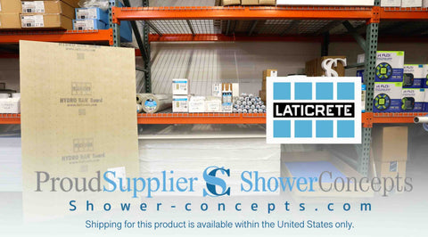 Complete Your Shower Install with LATICRETE Products at Shower Concepts